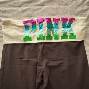 Victoria's Secret PINK Sequin Yoga Pants